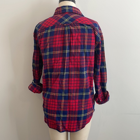 Wilfred Free Tartan Flannel Button Down Longsleeve - Picture 3 of 8